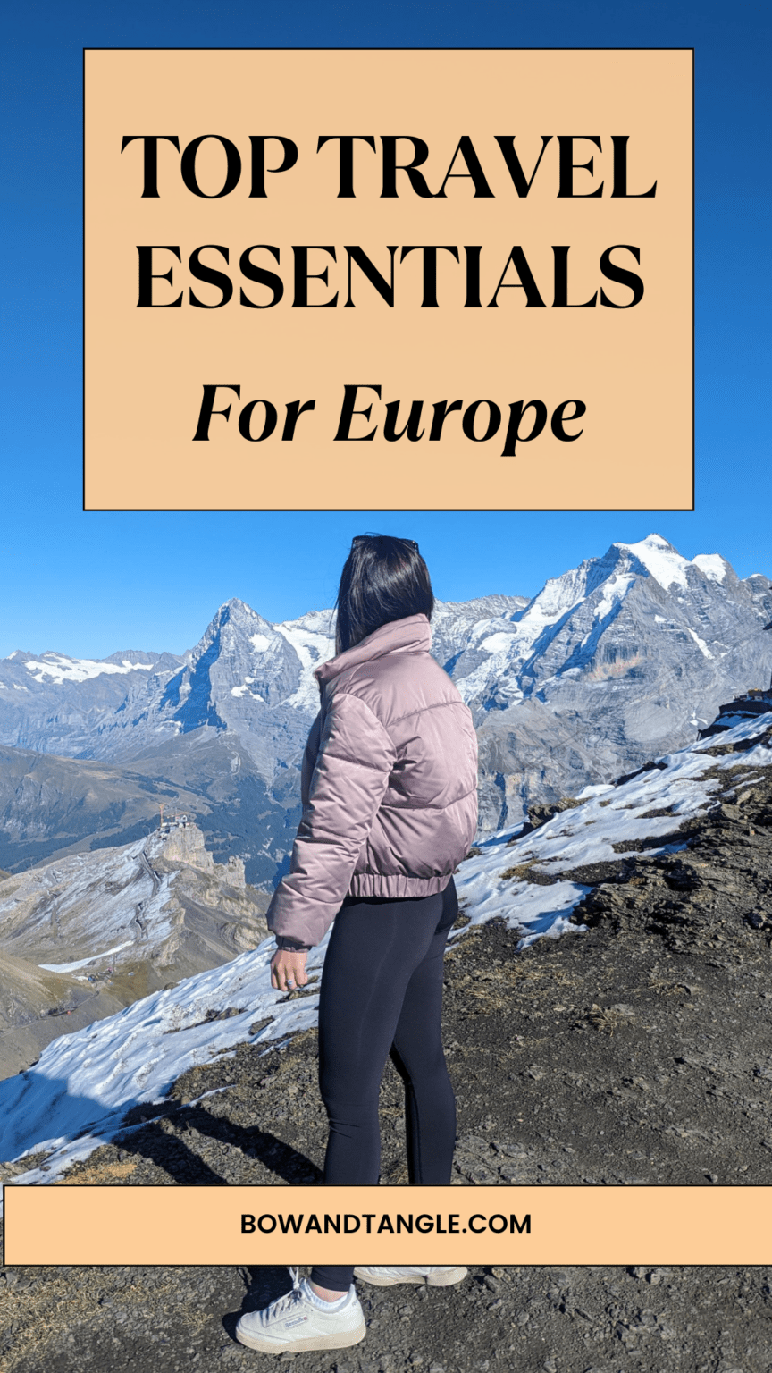 Travel Essentials For Europe: The Ultimate Game Changers! – Bow & Tangle